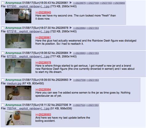 A Guy On 4chan Has Completed His Disgusting。